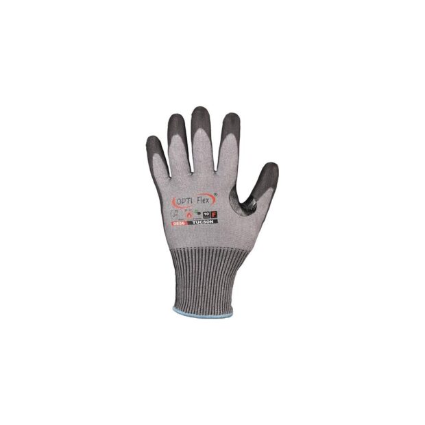 OPTIFLEX Cut-resistant glove TUCSON size 8 grey/black EN388/EN420 PPE cat. II EN388/EN420