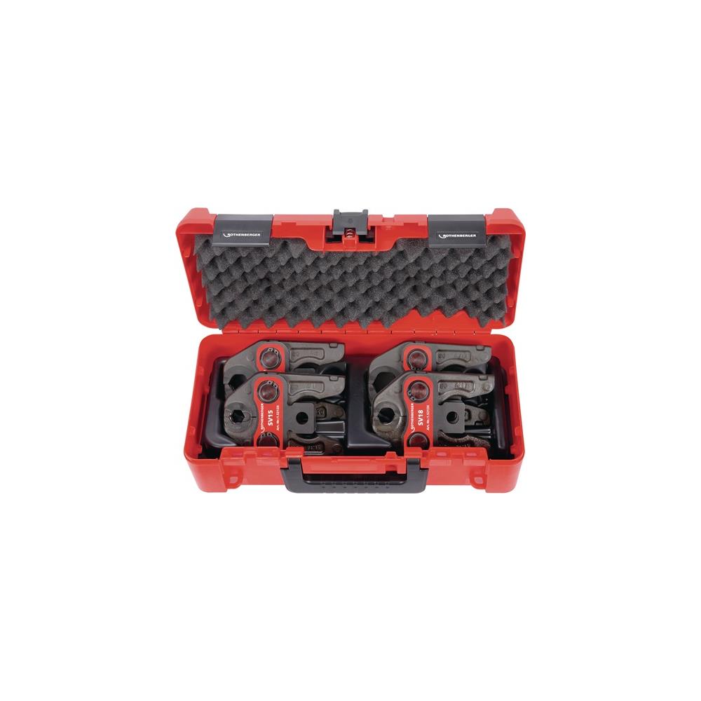 ROTHENBERGER Pressing jaw set 32 kN nom. wid. 15, 18, 22, 28 mm type M