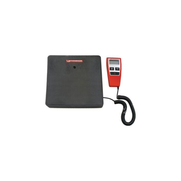 ROTHENBERGER Coolant scale ROSCALE 120 weighing range 0-120 kg  platform W 230 x D 230 mm