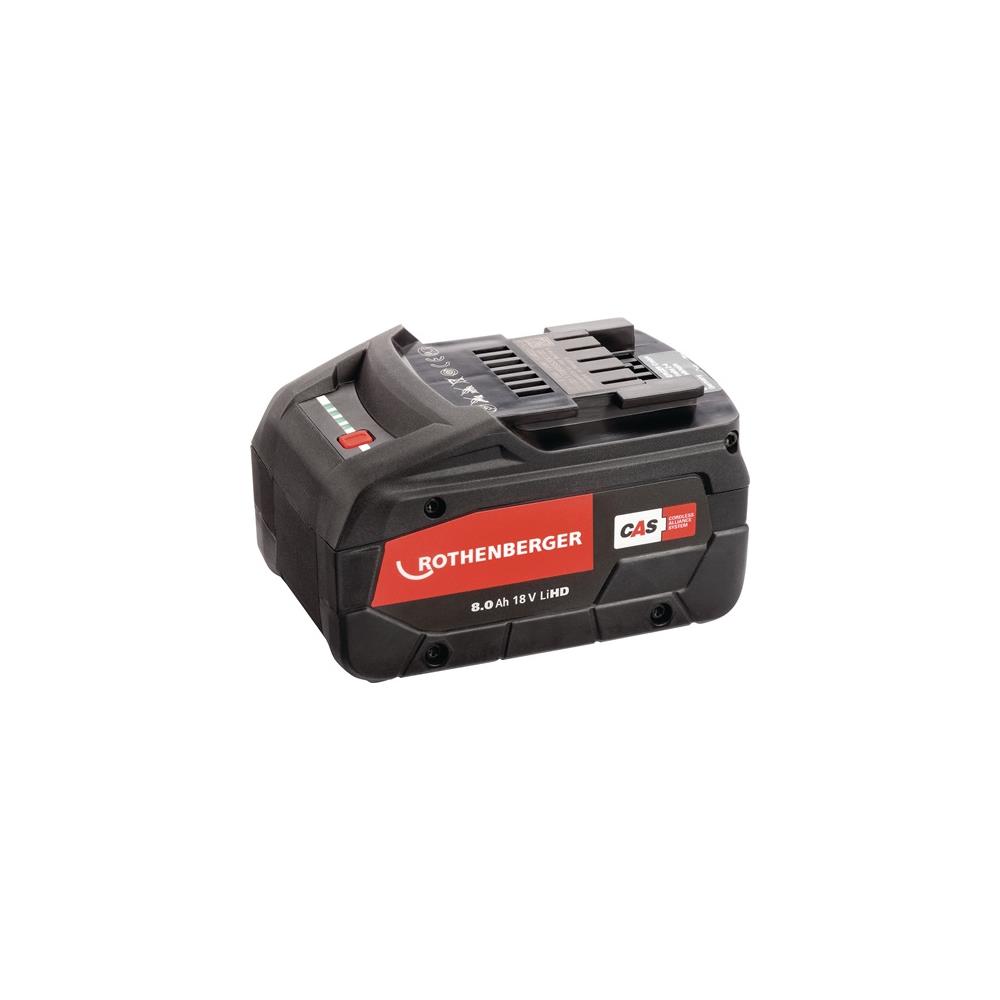 ROTHENBERGER Rechargeable battery 18 V 8.0 Ah Li-HD rech. battery