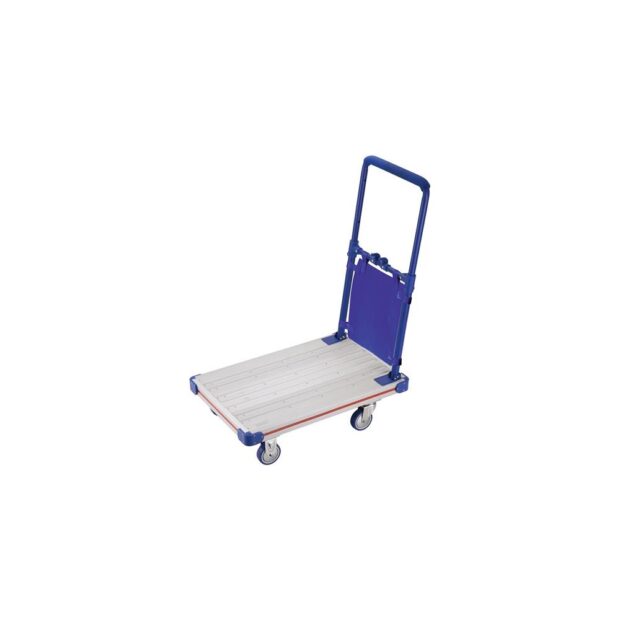 Platform trolley  platforms L 705 x W 440 mm steel pipe load-bearing cap. 200 kg folding wheels and bars