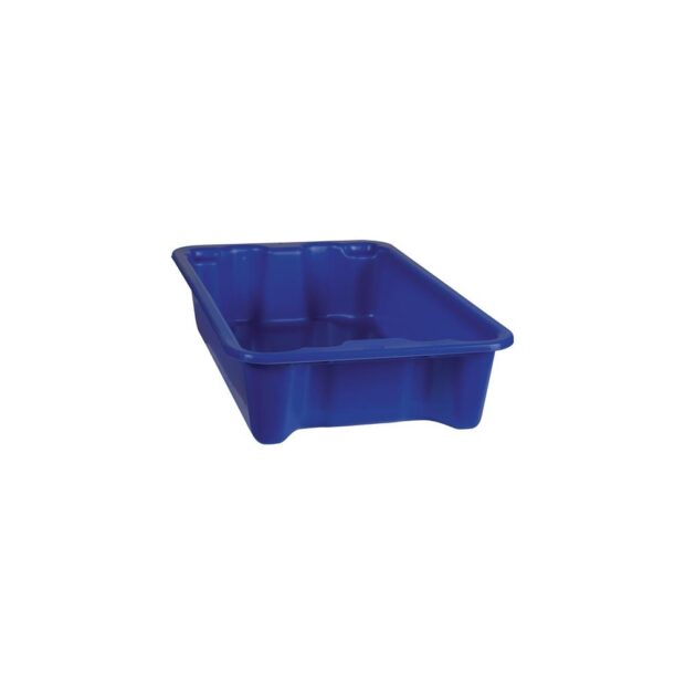 Rotating stackable container  PP blue L590xW380xH135 mm