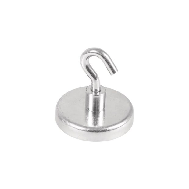 Powerful magnet  diameter 47 mm galvanised, with hook