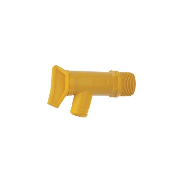 Barrel tap  plastic, yellow 26.9 (3/4 inch) mm