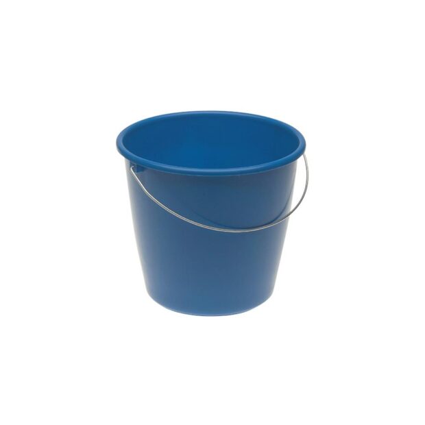 Bucket  10 l plastic colour sorted metal handle