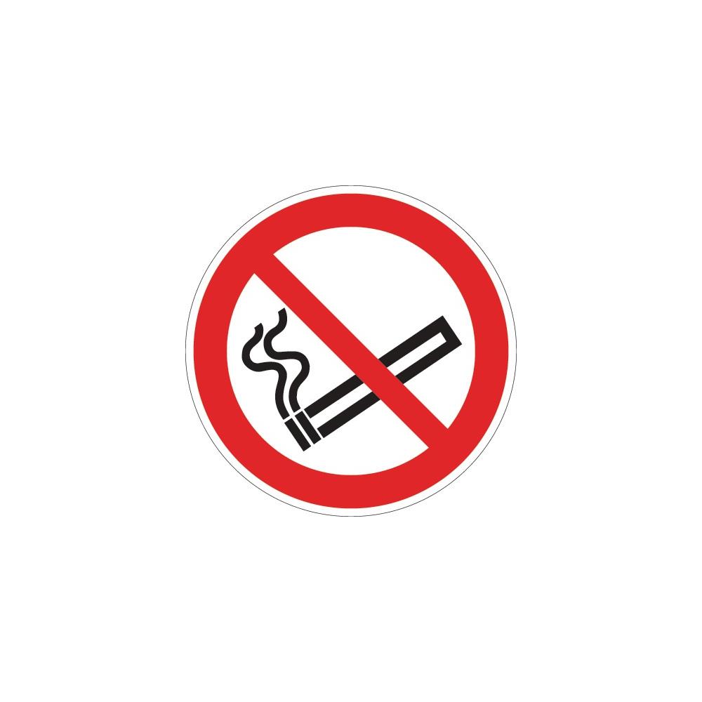 Prohibition sign ASR A1.3/DIN EN ISO 7010 no smoking plastic