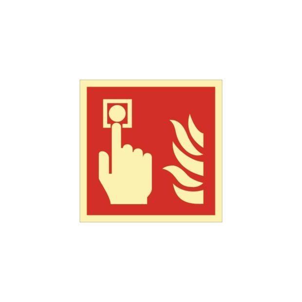 Fire safety symbol ASR A1.3/DIN EN ISO 7010/DIN 67510 L148xW148 mm fire alarm film