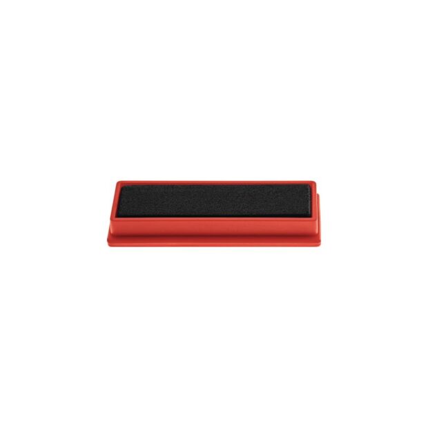 MAGNETOPLAN Rectangular magnet  W55 x D22 x T8 mm red - Image 2