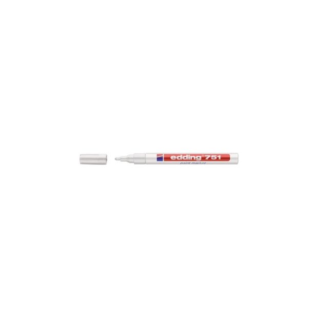 EDDING Enamel markers 751 white line width 1-2 mm bullet tip