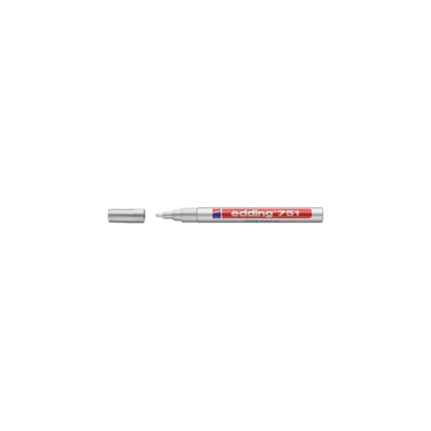 EDDING Enamel markers 751 silver line width 1-2 mm bullet tip