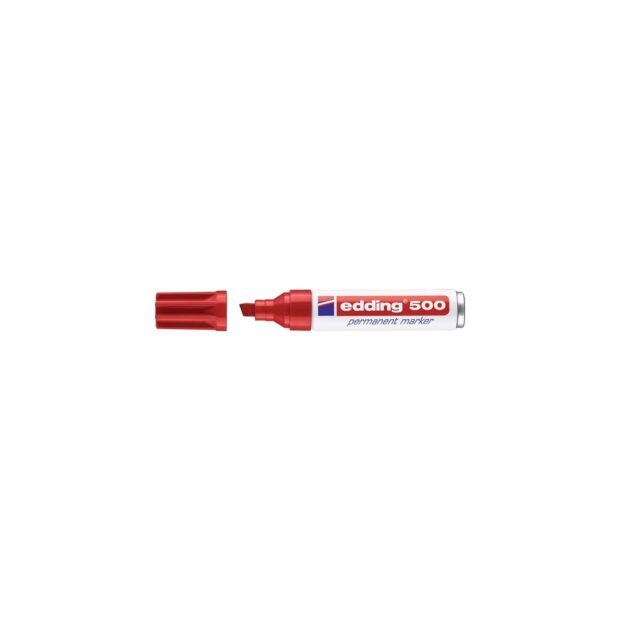 EDDING Permanent marker 500 red line width 2-7 mm wedge tip