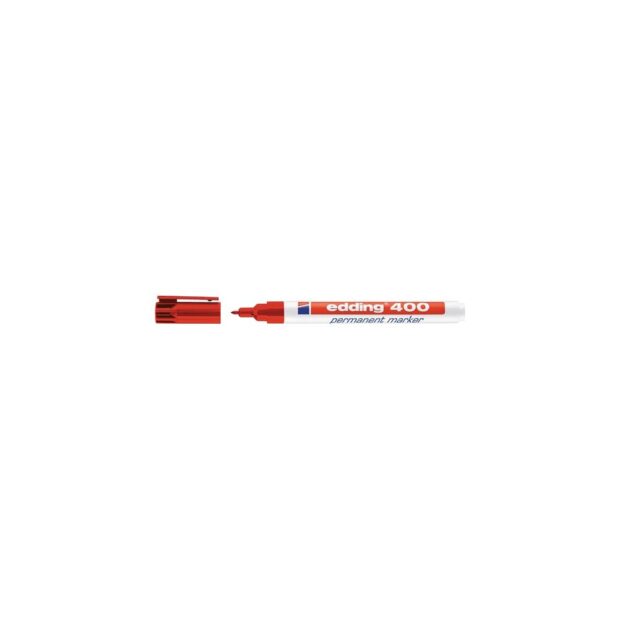 EDDING Permanent marker 400 red line width 1 mm bullet tip