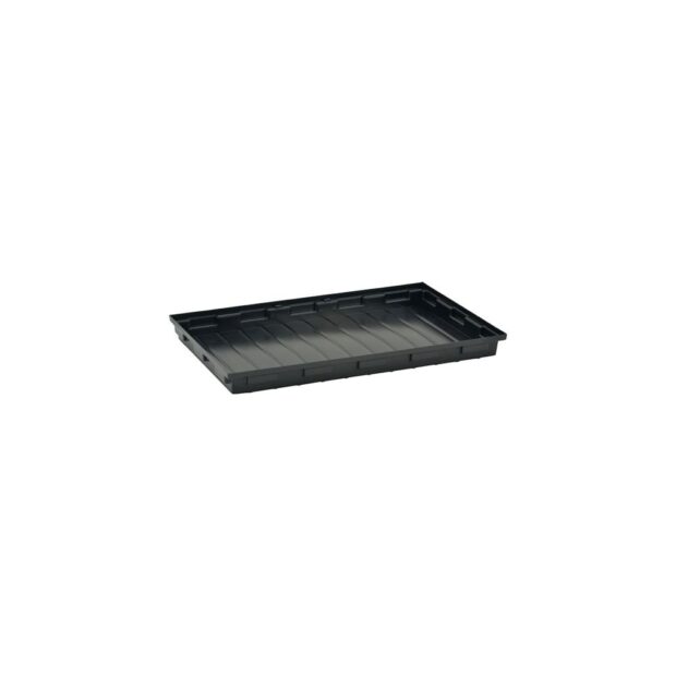 CEMO Shelf tray  L980xW600xH85mm polyethylene black without mesh 30 l