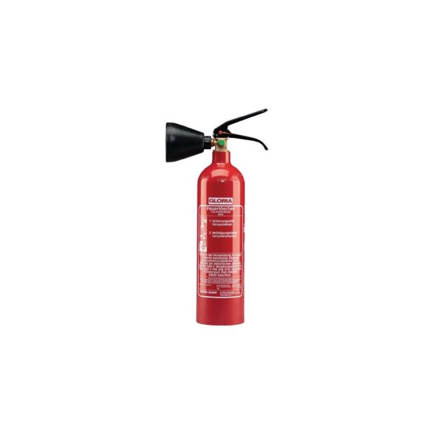 GLORIA Carbon dioxide fire extinguisher  2 kg 34 B with wall holder