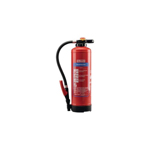 GLORIA Water fire extinguisher WH6PRO 6 kg rechargeable fire class A 34 A with wall holder