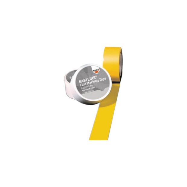 ROCOL Floor marker tape Easy Tape PVC yellow length 33 m width 50 mm