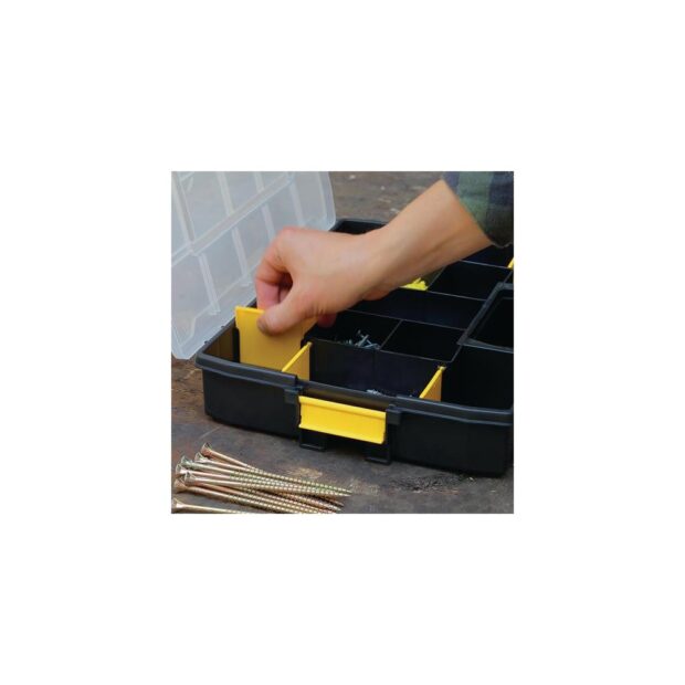 STANLEY Component box SortMaster Junior W375xD292xH67 mm 14 compartments - Image 3