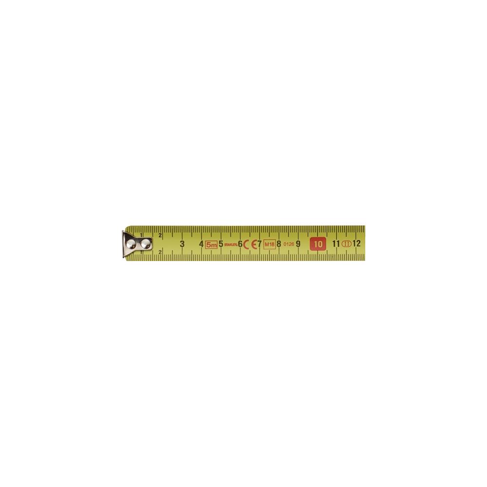 STANLEY Pocket retracting tape measure length 5 m width 19 cm mm/cm EG II plastic arrester Plastic Arrester - Image 2