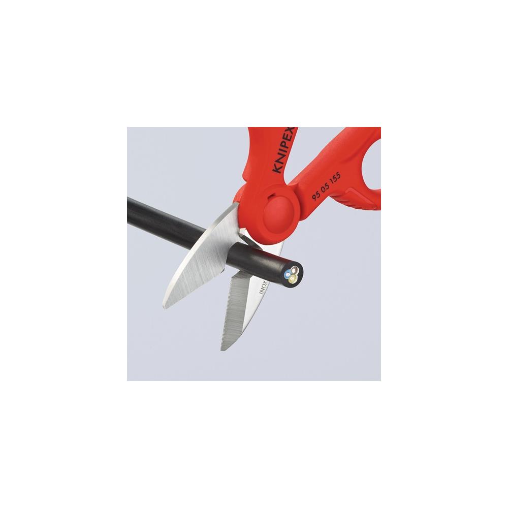 KNIPEX Electrician/craftsman's scissors length 155 mm 2-component grips - Image 12
