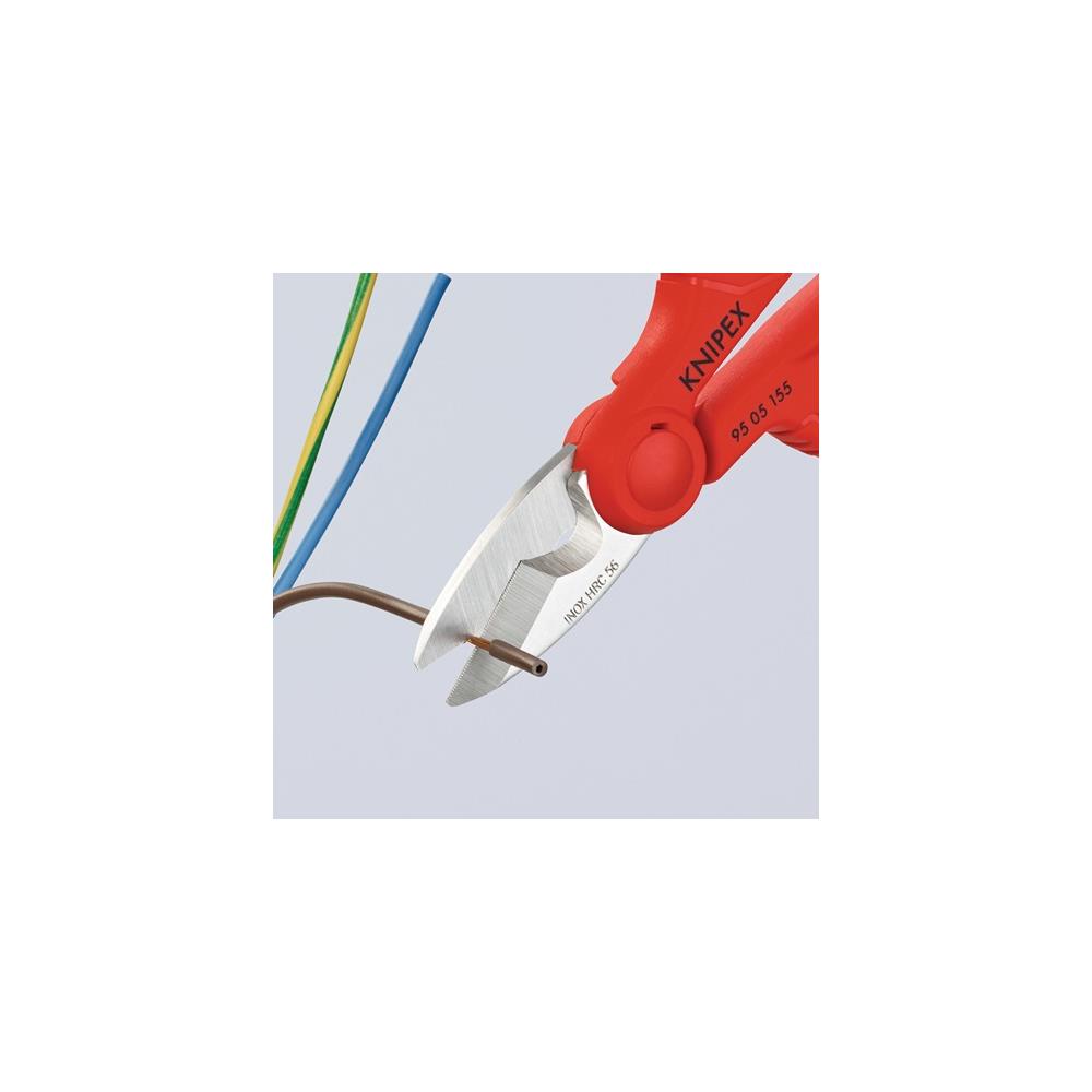 KNIPEX Electrician/craftsman's scissors length 155 mm 2-component grips - Image 6
