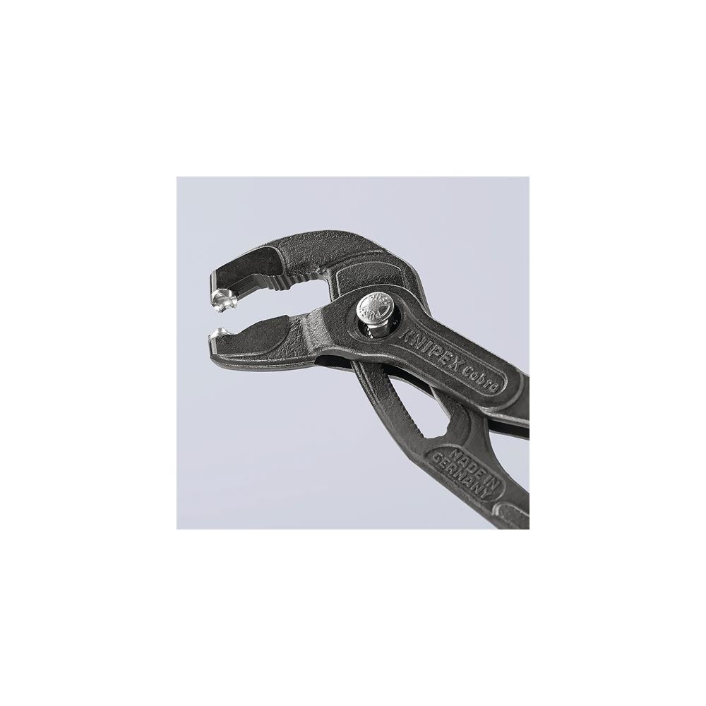 KNIPEX Hose clip tool overall length 180 mm grey atramentised head plastic-coated - Image 7