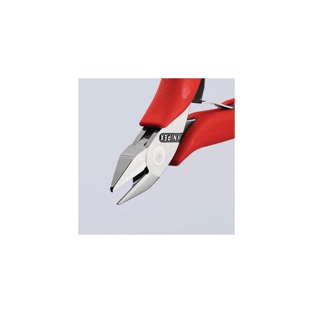 KNIPEX Electronic side cutter  length 115 mm shape 2 facet no, plastic over mirror polished - Image 2