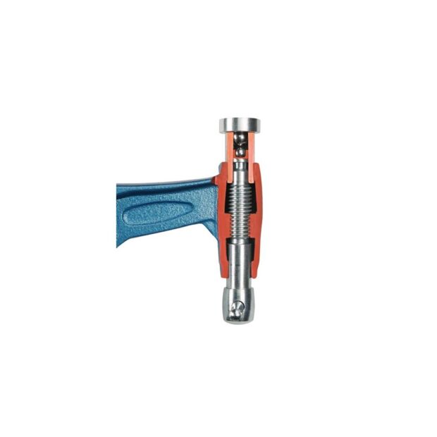 URKO Screw clamp 4003-H clamping width 500 mm radius 120 mm metal folding handle 35 x 8 mm - Image 2