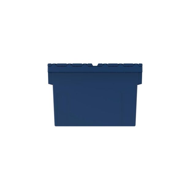 Loadhog Sarl Reusable container  L600xW400xH400 mm blue walls and floors closed - Image 2