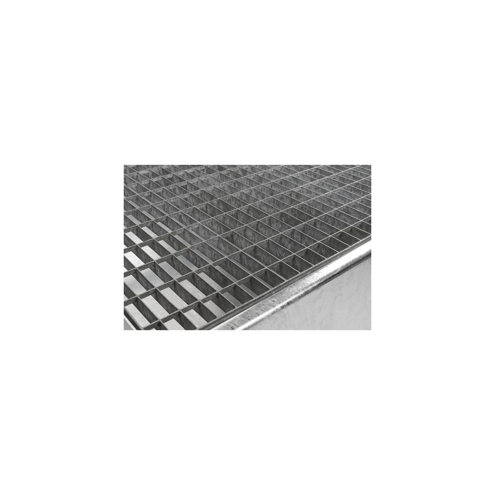 PROMAT Drip pan 215 l L1200xW800xH360mm sheet steel with mesh silver - Image 4