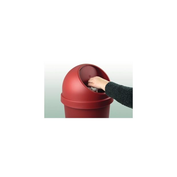 HELIT Waste container  H490xdm253 mm 13 l red - Image 2