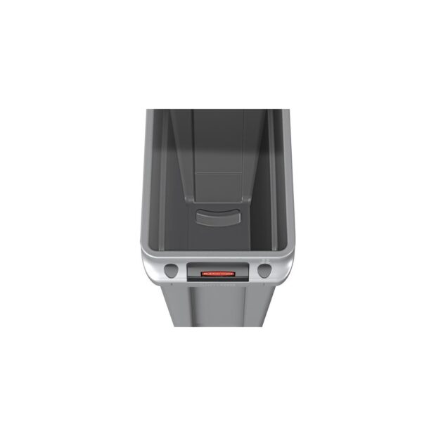 RUBBERMAID Recyclable waste collector  87 l H762xW279xD558 mm grey with ventilation channels - Image 4