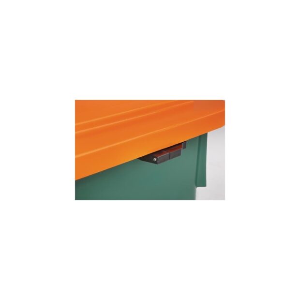 CRAEMER Grit container  L790xW605xH775 mm 210 l HD-PE green/orange no removal chute - Image 4