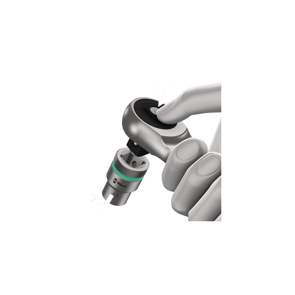 WERA Socket spanner set Zyklop Metal 8100 SB 8 29-part 3/8 inch width across flats 8-19 mm no. of teeth 72 hexagon - Image 6