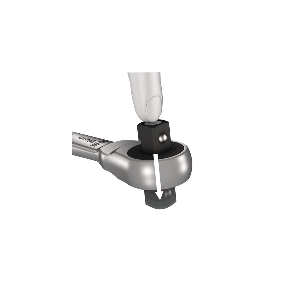 WERA Socket spanner set Zyklop Metal 8100 SB 8 29-part 3/8 inch width across flats 8-19 mm no. of teeth 72 hexagon - Image 3