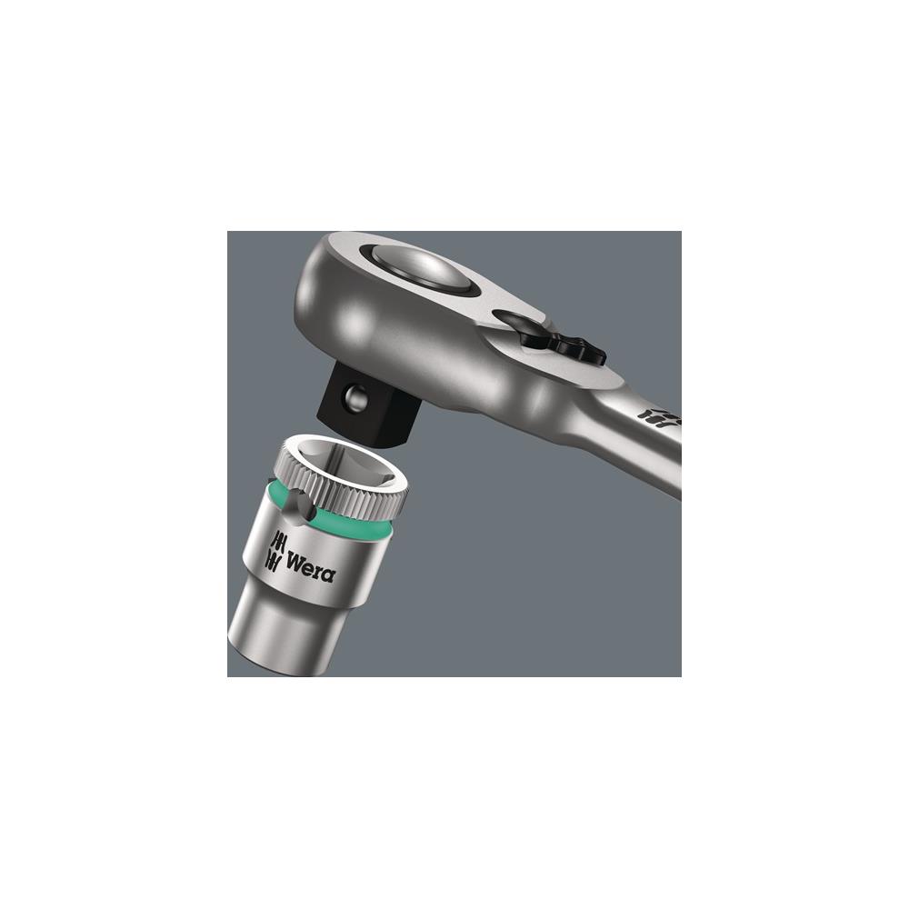 WERA Socket spanner set Zyklop Metal 8100 SB 8 29-part 3/8 inch width across flats 8-19 mm no. of teeth 72 hexagon - Image 4