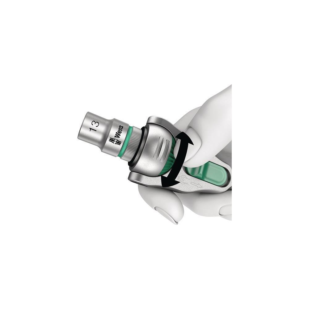 WERA Swivelling and reversible ratchet Zyklop Speed 3/8 inch no. of teeth 72 length 199 mm 2-component handle - Image 5