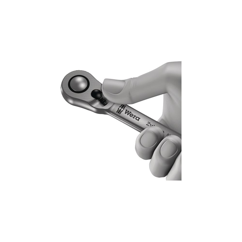 WERA Socket spanner set Zyklop Metal 8100 SB 8 29-part 3/8 inch width across flats 8-19 mm no. of teeth 72 hexagon - Image 9