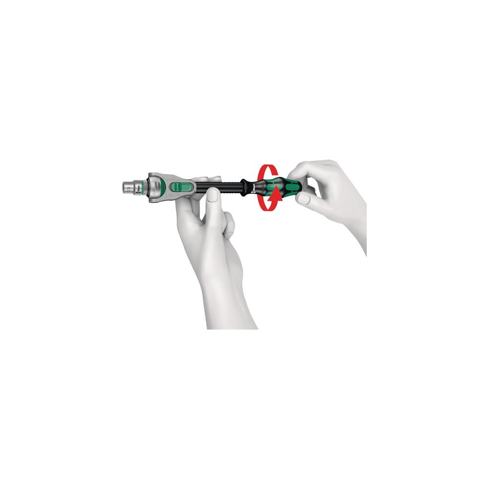 WERA Swivelling and reversible ratchet Zyklop Speed 3/8 inch no. of teeth 72 length 199 mm 2-component handle - Image 7