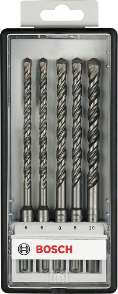 Robert Bosch Power Tools GmbH 5-piece Robust Line SDS plus-5 hammer drill bit set 6 - 10 mm. For rotary hammer drills - Image 2