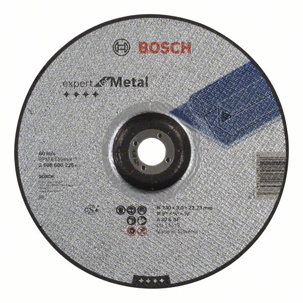 Robert Bosch Power Tools GmbH Expert for Metal cutting disc with depressed centre. For large angle grinders with locking nut