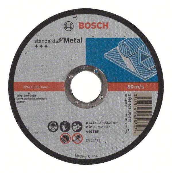 Robert Bosch Power Tools GmbH Standard for Metal straight cutting disc. For small angle grinders