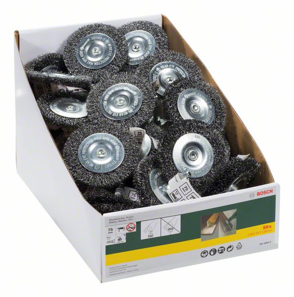 Robert Bosch Power Tools GmbH Wire wheels for drills - Crimped wire, Ø 75 mm - Image 2