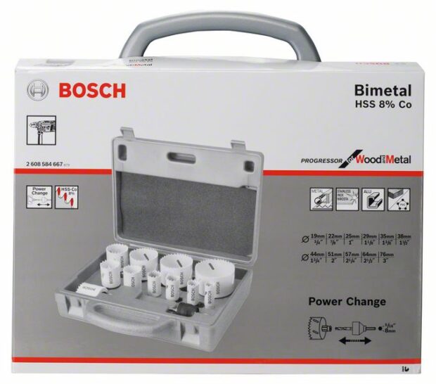 Robert Bosch Power Tools GmbH 14-piece Progressor holesaw set 19 - 76 mm. For rotary drills/drivers - Image 2