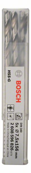 Robert Bosch Power Tools GmbH Metal drill bits HSS-G, DIN 340. For rotary drills/drivers - Image 2