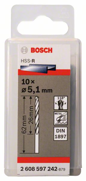 Robert Bosch Power Tools GmbH Stub drill bits, HSS-R, DIN 1897. For rotary drills/drivers - Image 2