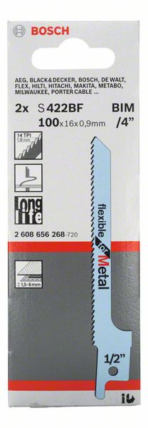 Robert Bosch Power Tools GmbH Reciprocating saw blade S 422 BF. For reciprocating saws - Image 2