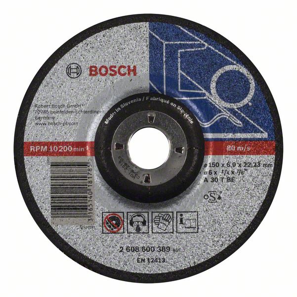 Robert Bosch Power Tools GmbH Expert for Metal grinding disc with depressed centre. For small angle grinders