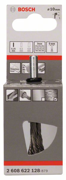Robert Bosch Power Tools GmbH End Brush Knotted 10x0.35 mm Stainless. For rotary drills/drivers - Image 2