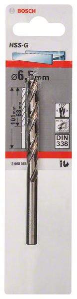 Robert Bosch Power Tools GmbH Metal drill bits HSS-G, DIN 338. For rotary drills/drivers - Image 2