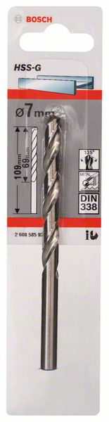Robert Bosch Power Tools GmbH Metal drill bits HSS-G, DIN 338. For rotary drills/drivers - Image 2